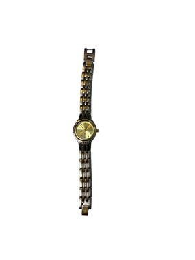 Fossil F2 womens silver, gold watch ES-9441, 2 toned. Needs battery